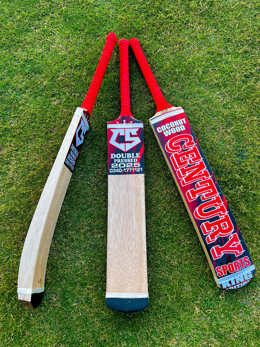 Century Sports Coconut Wood Bat Red Color