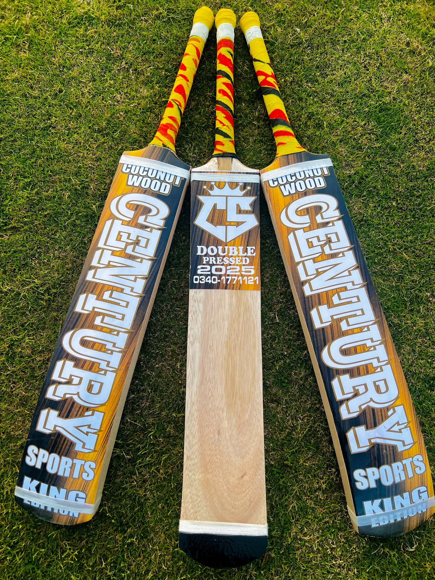 Century Sports Coconut Wood Bat Golden Color