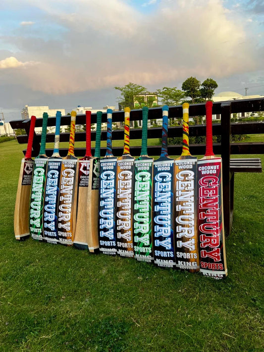 King Edition Coconut Wood Bat + Cover + Inners + Stroke Sheet